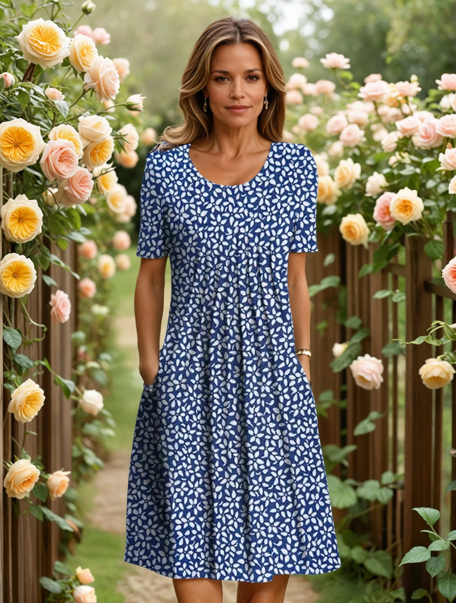 MARIANNE | ELEGANT DRESS WITH TUMMY COVERAGE Bennet & Stone London