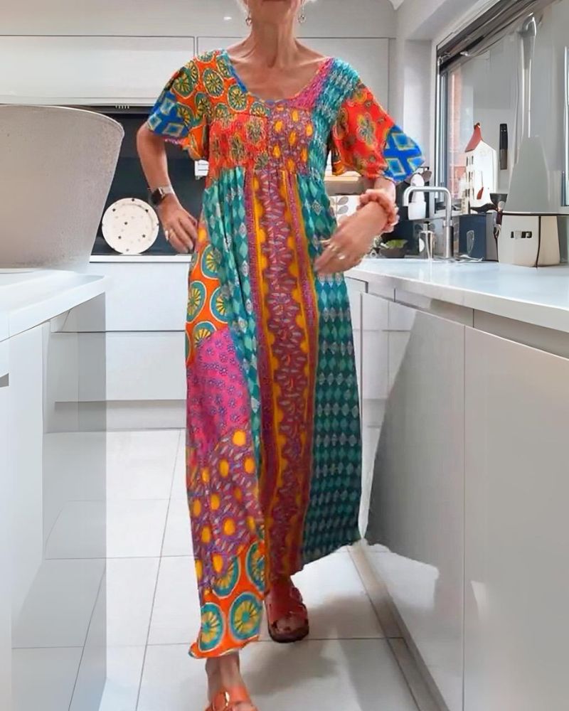 CORINNE | COLOURFUL BOHEMIAN DRESS Bennet & Stone London