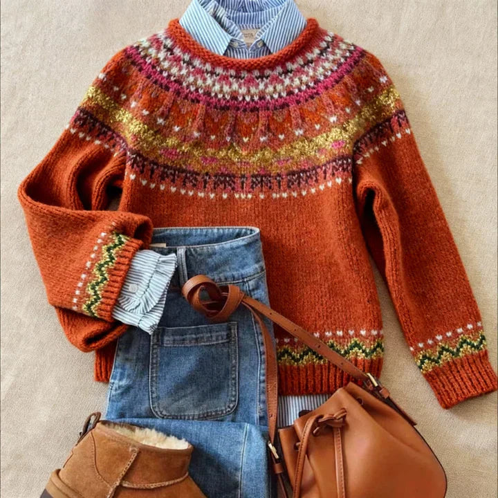 SIMONA | CHIC VINTAGE KNIT SWEATER Bennet & Stone London