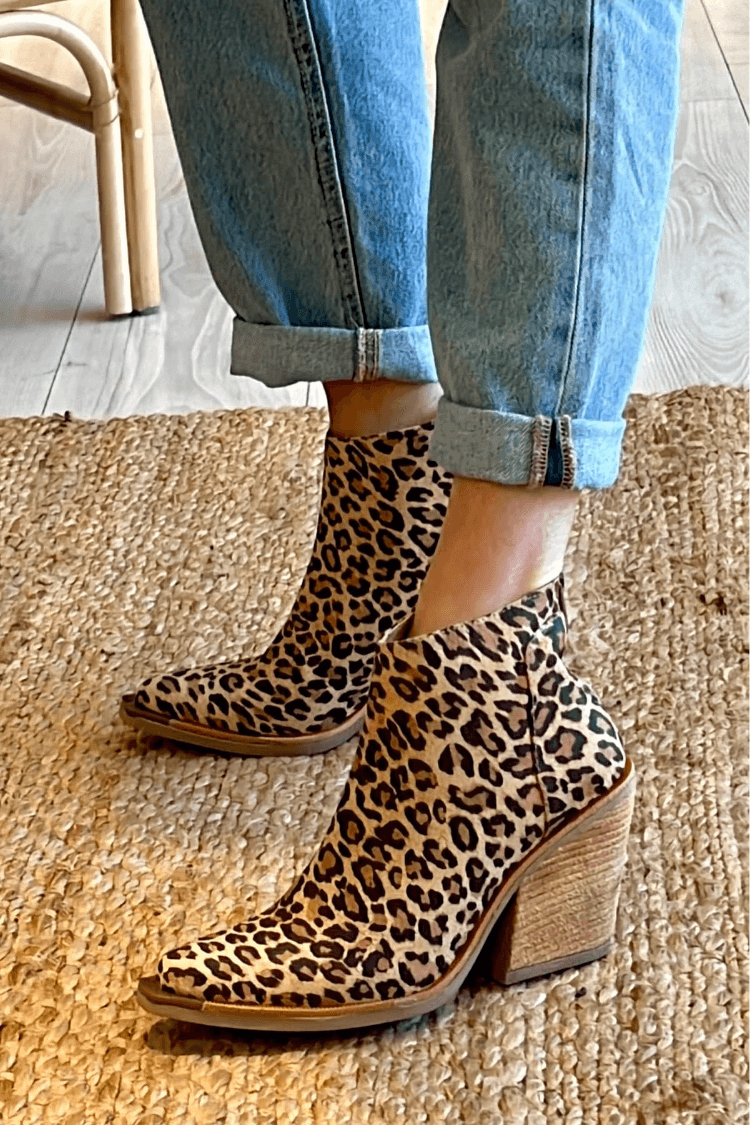  TARA | LEOPARD BLOCK HEEL BOOTS Bennet & Stone London