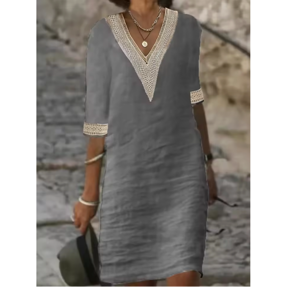 EVELYN | BREATHABLE EMBROIDERED DRESS Bennet & Stone London