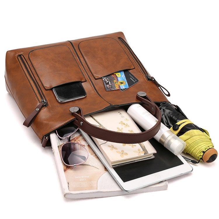 WINSLET - ICONIC RETRO PU LEATHER CROSSBODY HANDBAG Bennet & Stone London
