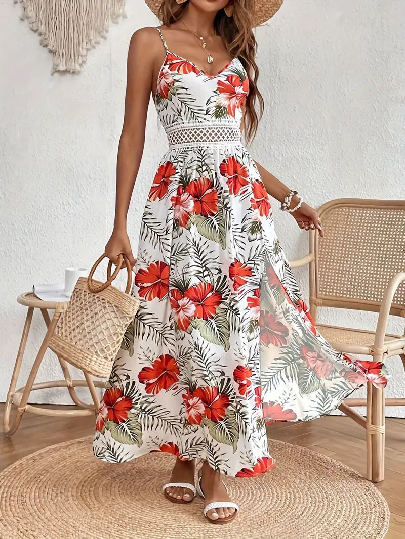 INGRID | SUMMER DRESS WITH FLORAL PRINT Bennet & Stone London