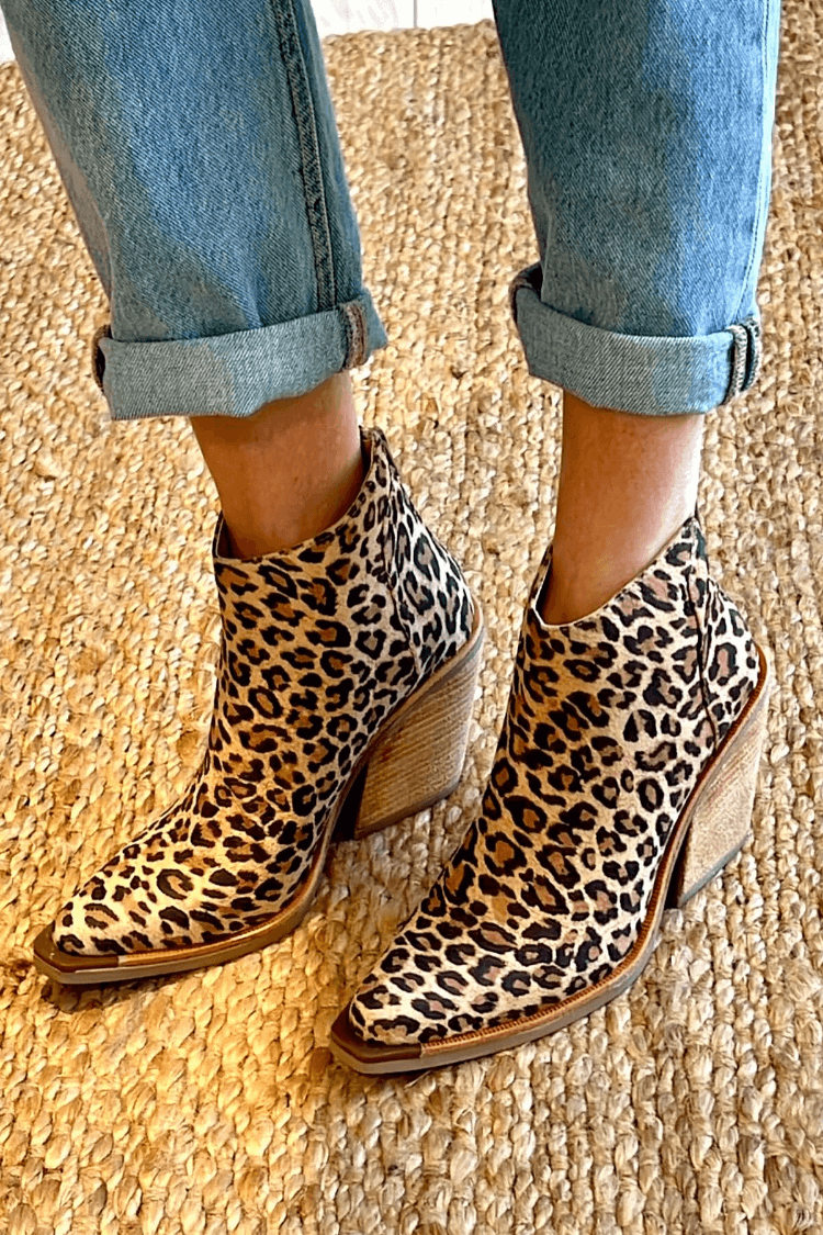  TARA | LEOPARD BLOCK HEEL BOOTS Bennet & Stone London