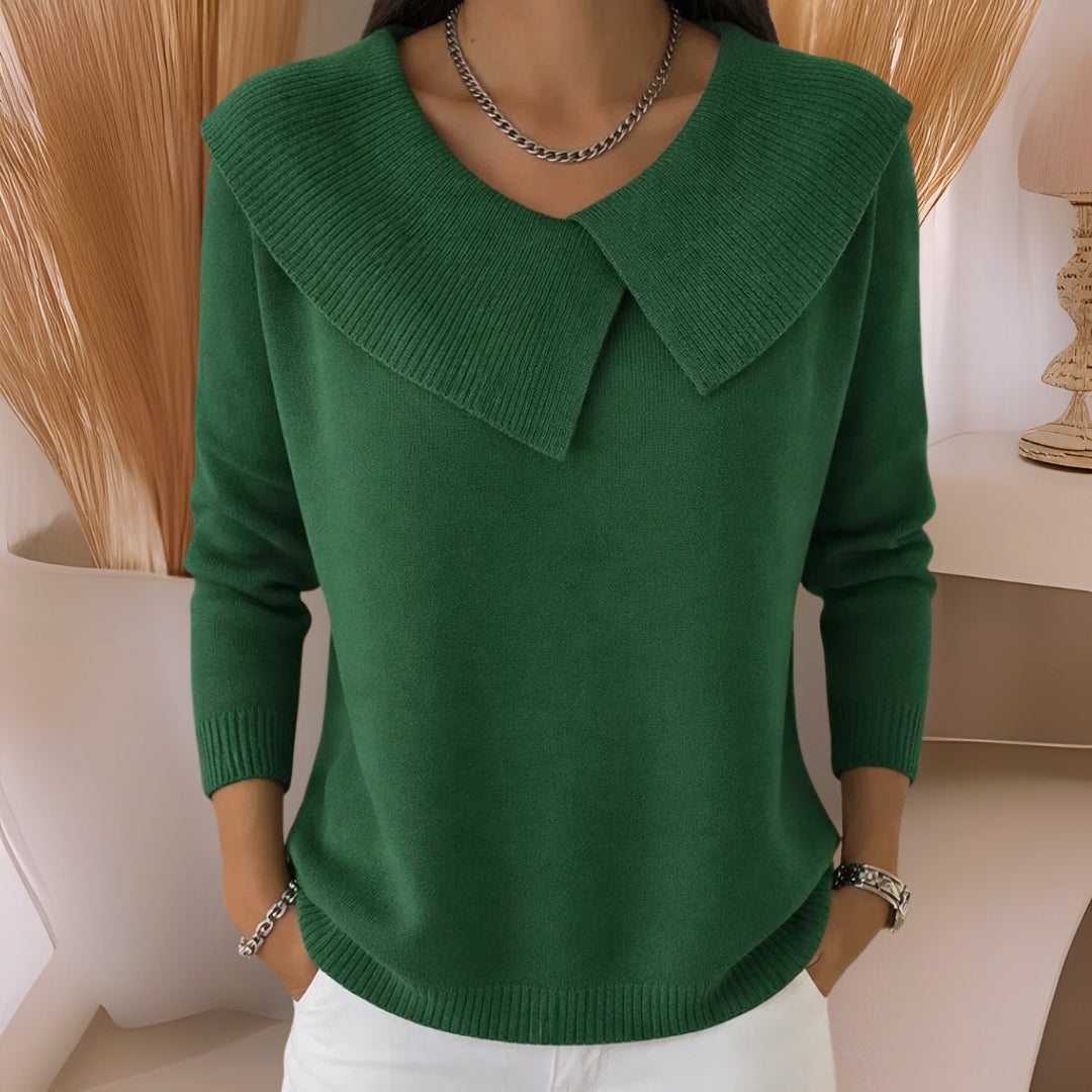 LYDIA | SOFT COLLAR KNIT JUMPER Bennet & Stone London