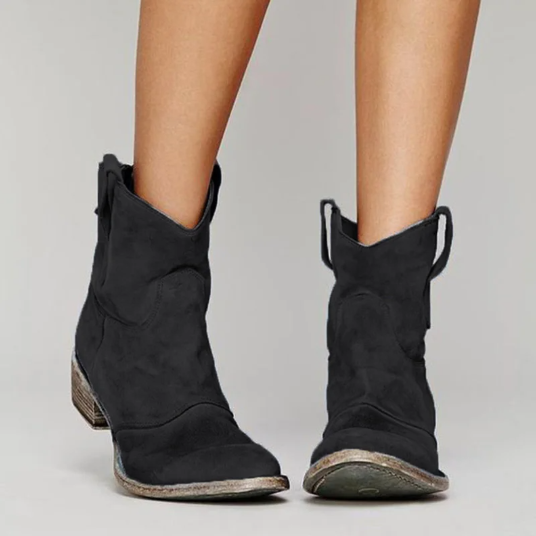 DELIA | COMFORT WIDE-HEEL BOOTS Bennet & Stone London