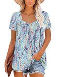 MAVIS | COSY SHORT-SLEEVE PRINTED TOP Bennet & Stone London
