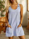AURÉLIE | SHORT STRIPED LIGHTWEIGHT DRESS Bennet & Stone London