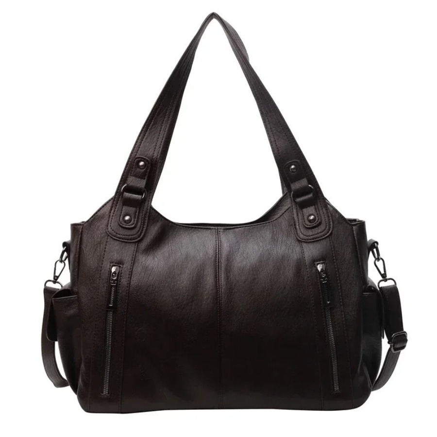UMA - DUAL ZIPPER LARGE CAPACITY SHOULDER BAG Bennet & Stone London