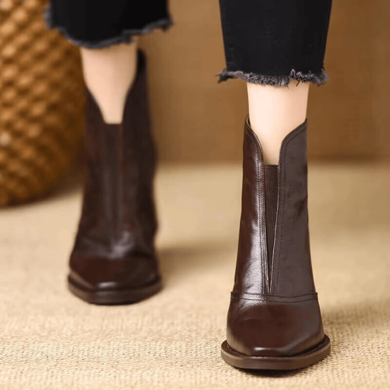 VIVIEN | ELEGANT HEELED ANKLE BOOTS Bennet & Stone London