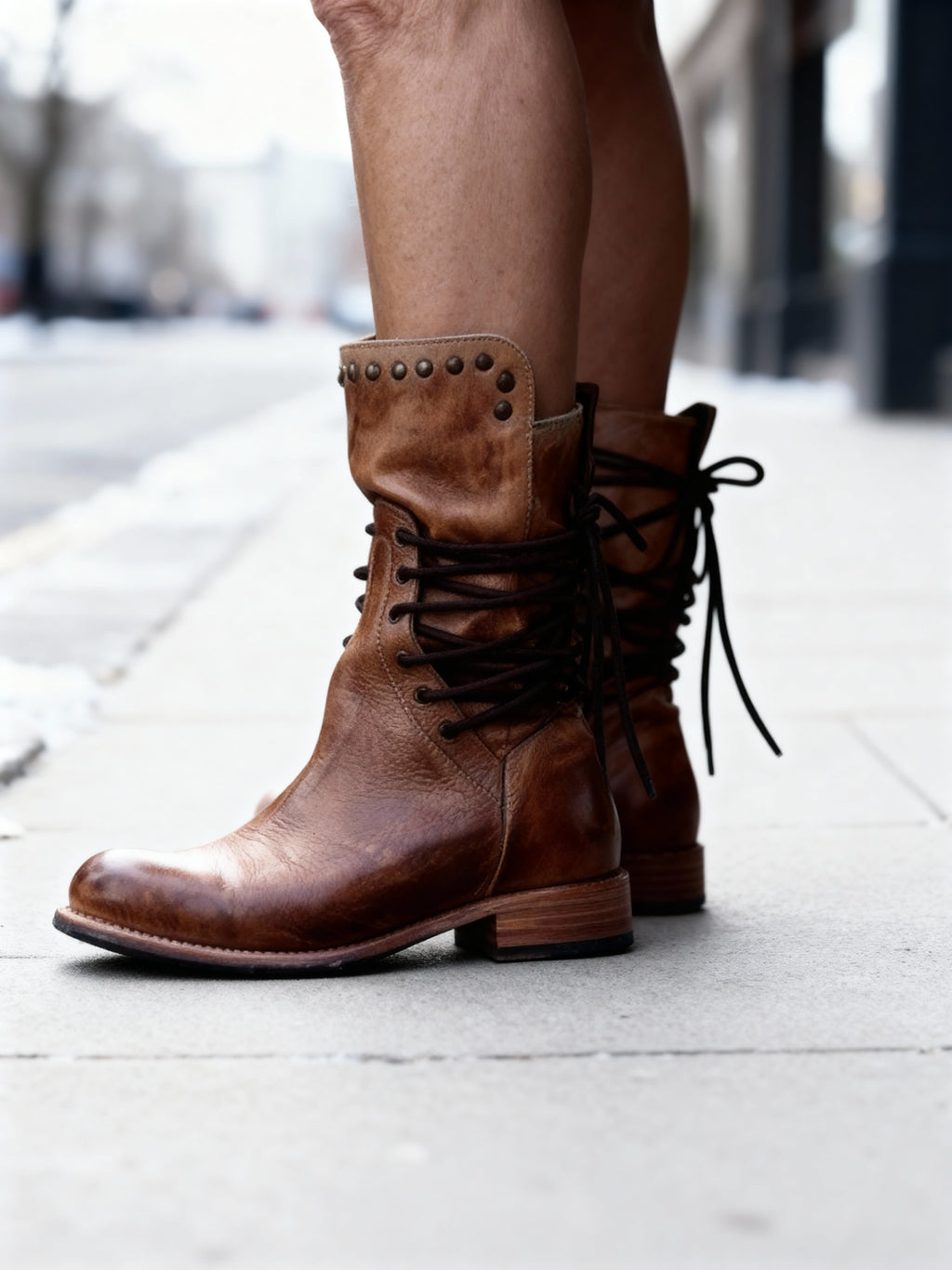 DIANA | FASHION WINTER LOW-HEEL BOOTS Bennet & Stone London
