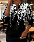 LARA | FLORAL ZIP-UP TOP Bennet & Stone London