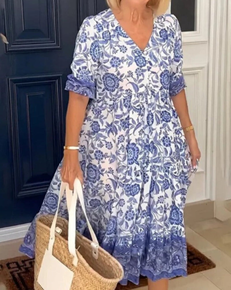 FAYE | ELEGANT AIRY FLORAL DRESS Bennet & Stone London