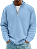 NOLAN | RIBBED HALF-ZIP SWEATER Bennet & Stone London