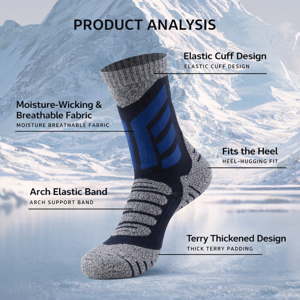 SWEAT-ABSORBENT & ANTI-FRICTION WINTER SOCKS Bennet & Stone London
