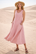LUNA | COMFORTABLE A-LINE MIDI DRESS Bennet & Stone London