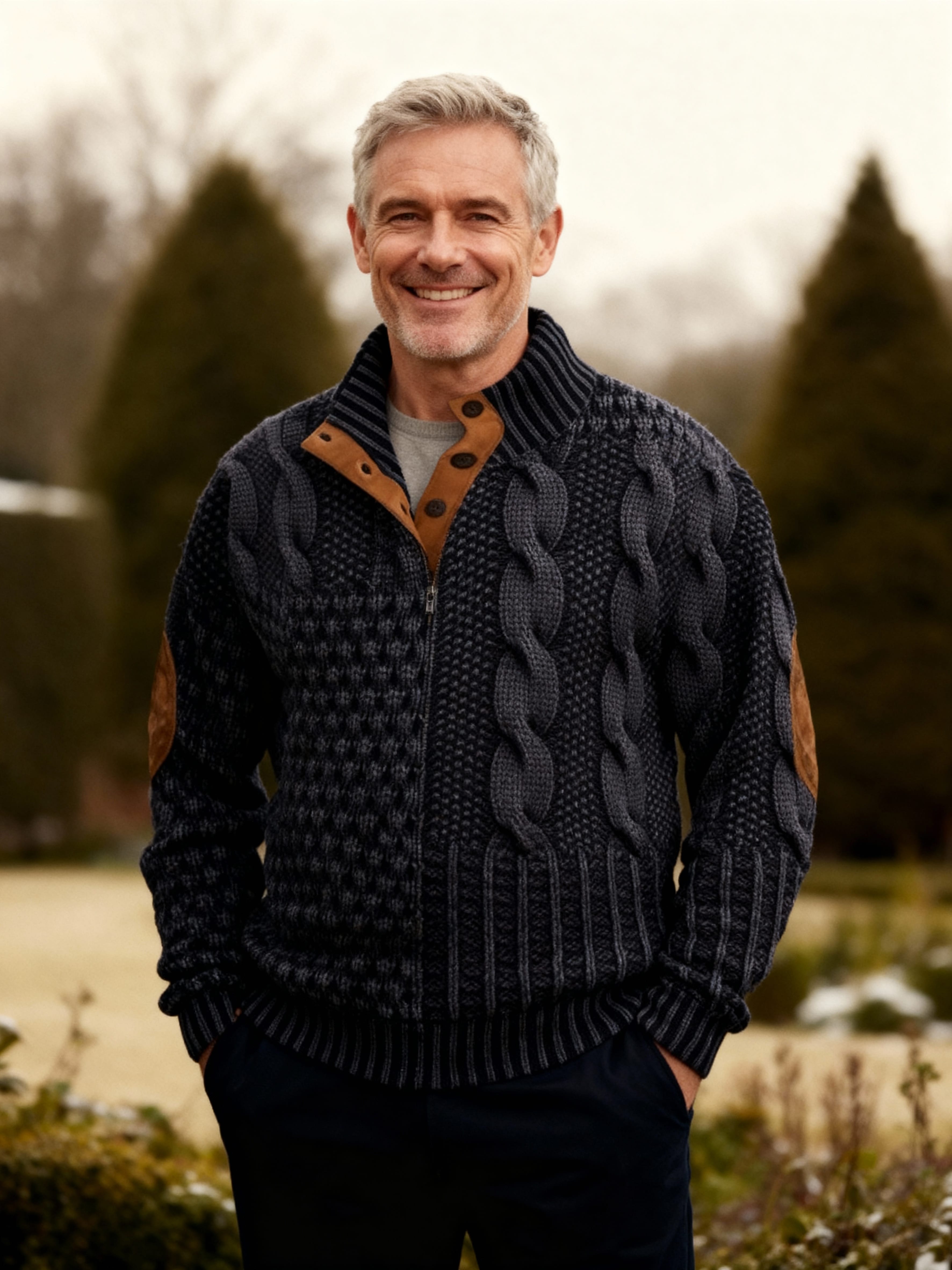 EVANDER | PATCHWORK KNIT SWEATER Bennet & Stone London