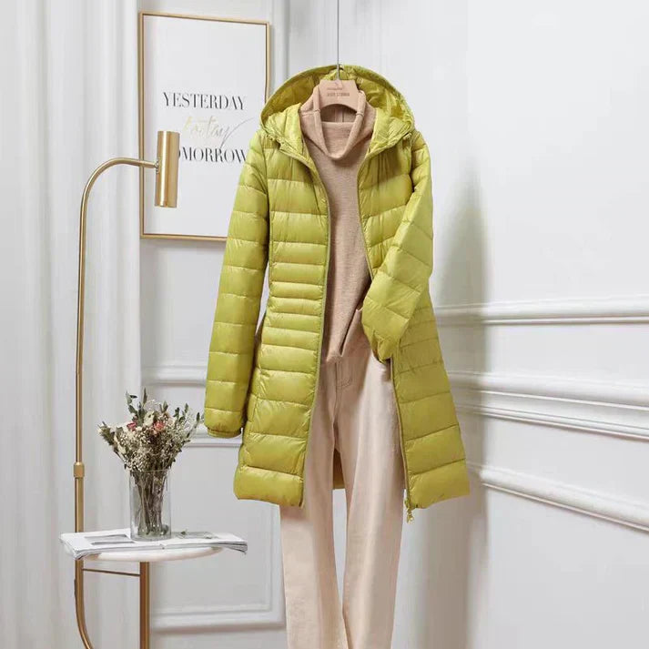KAYLA | HOODED WINTER PUFFER COAT Bennet & Stone London