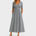 Jessica | Chic Women’s Midi Dress with V-Neck Bennet & Stone London