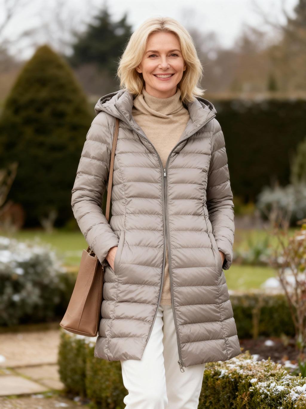 KAYLA | HOODED WINTER PUFFER COAT Bennet & Stone London