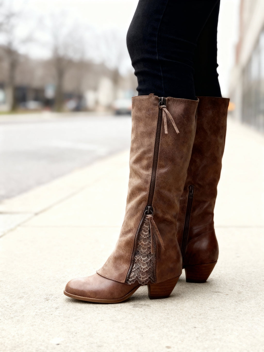  EVIE | FEMININE LACE WESTERN BOOTS Bennet & Stone London