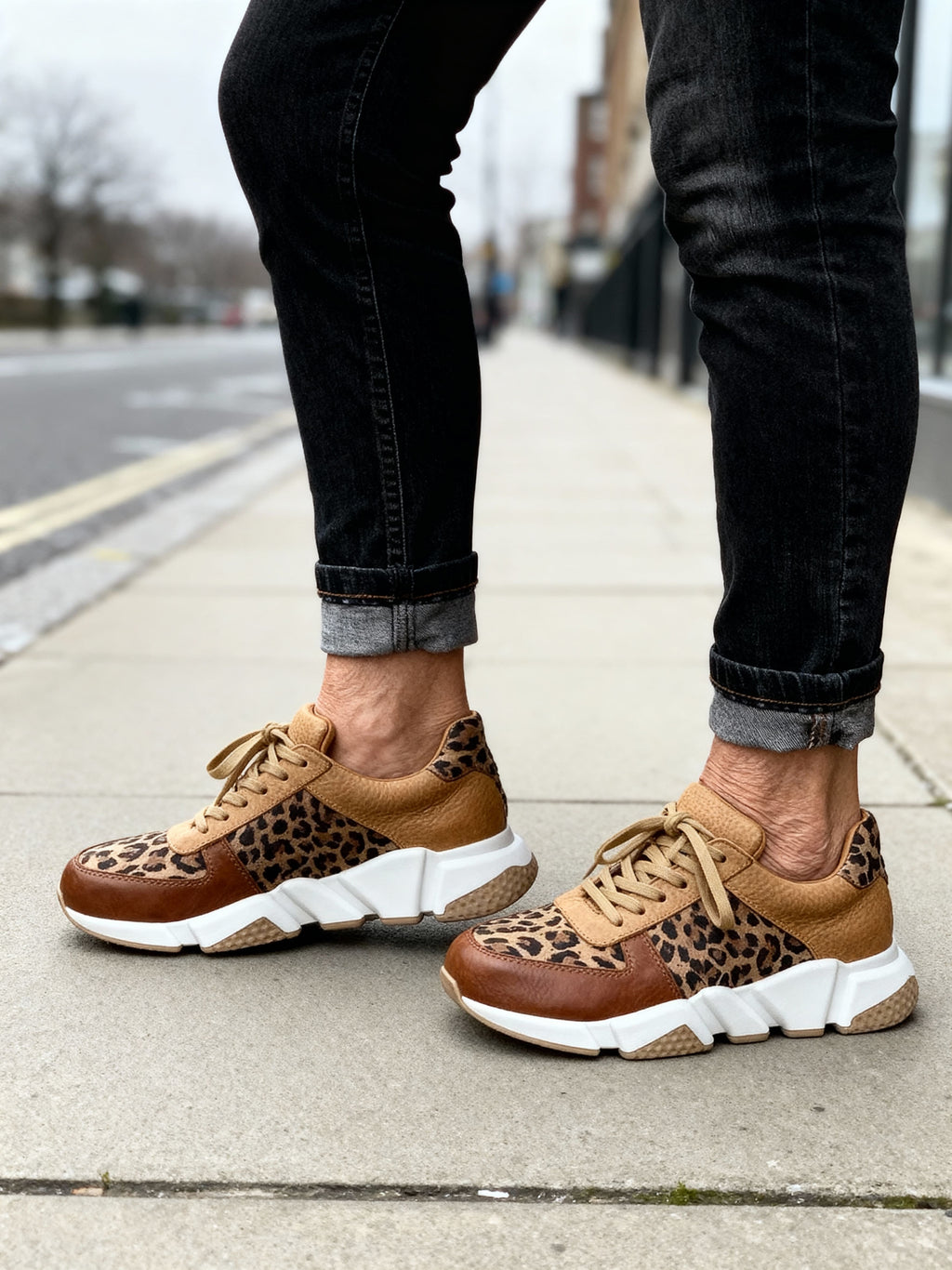 LEONA | LEOPARD PRINT SNEAKERS Bennet & Stone London