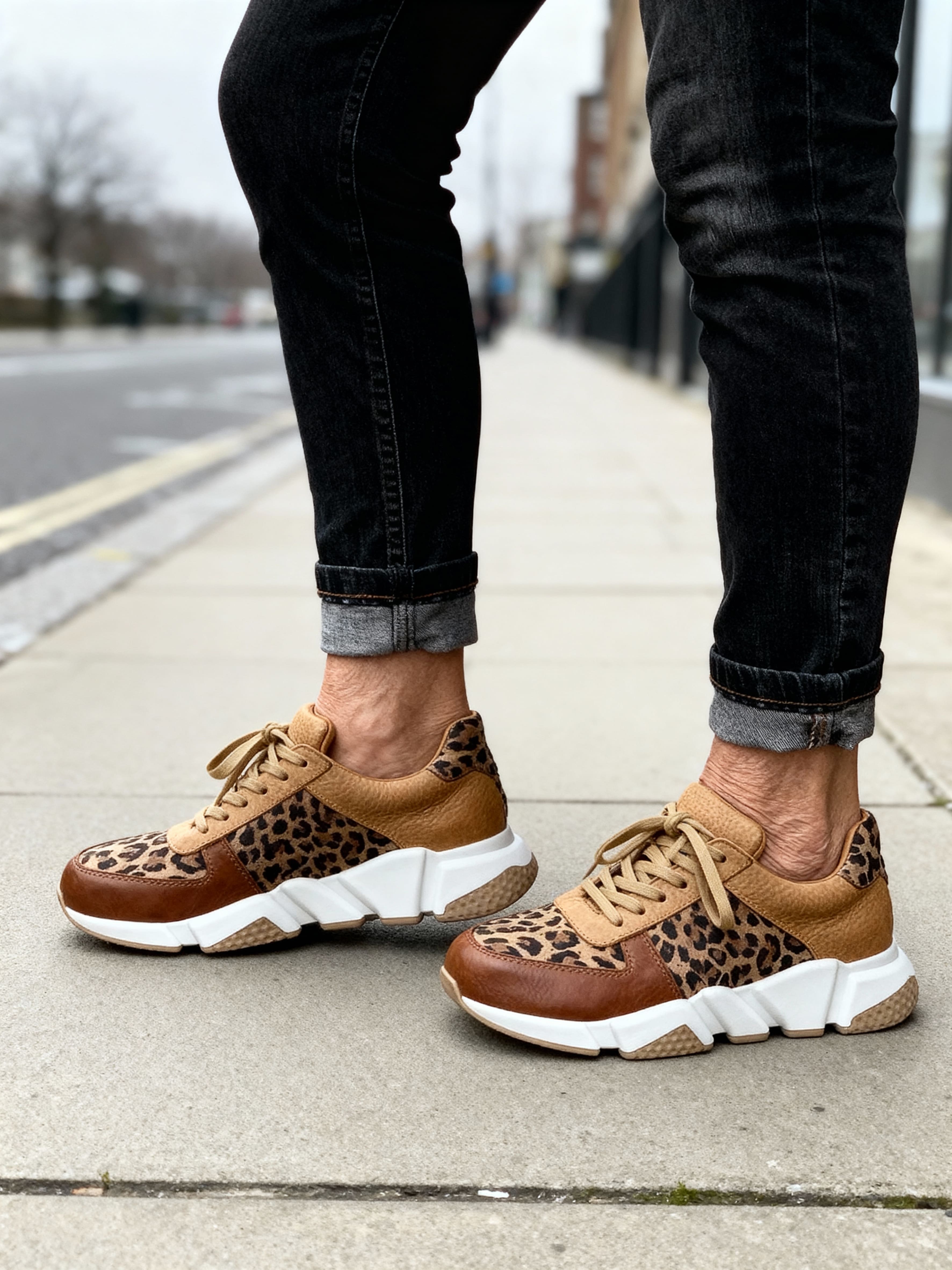 LEONA | LEOPARD PRINT SNEAKERS Bennet & Stone London