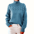 CORDELIA | CABLE KNIT HIGH-NECK JUMPER Bennet & Stone London