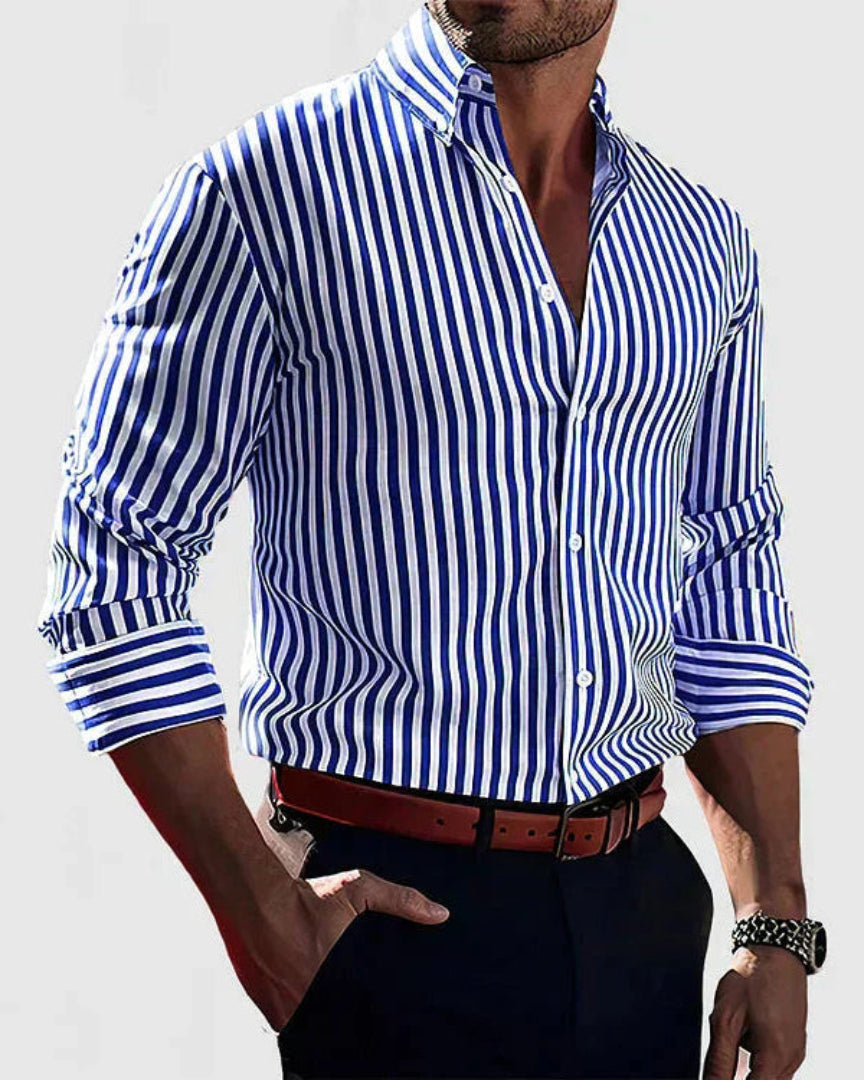 Gabriel | Chemise Pour Hommes Élégante à Rayures Bennet & Stone London