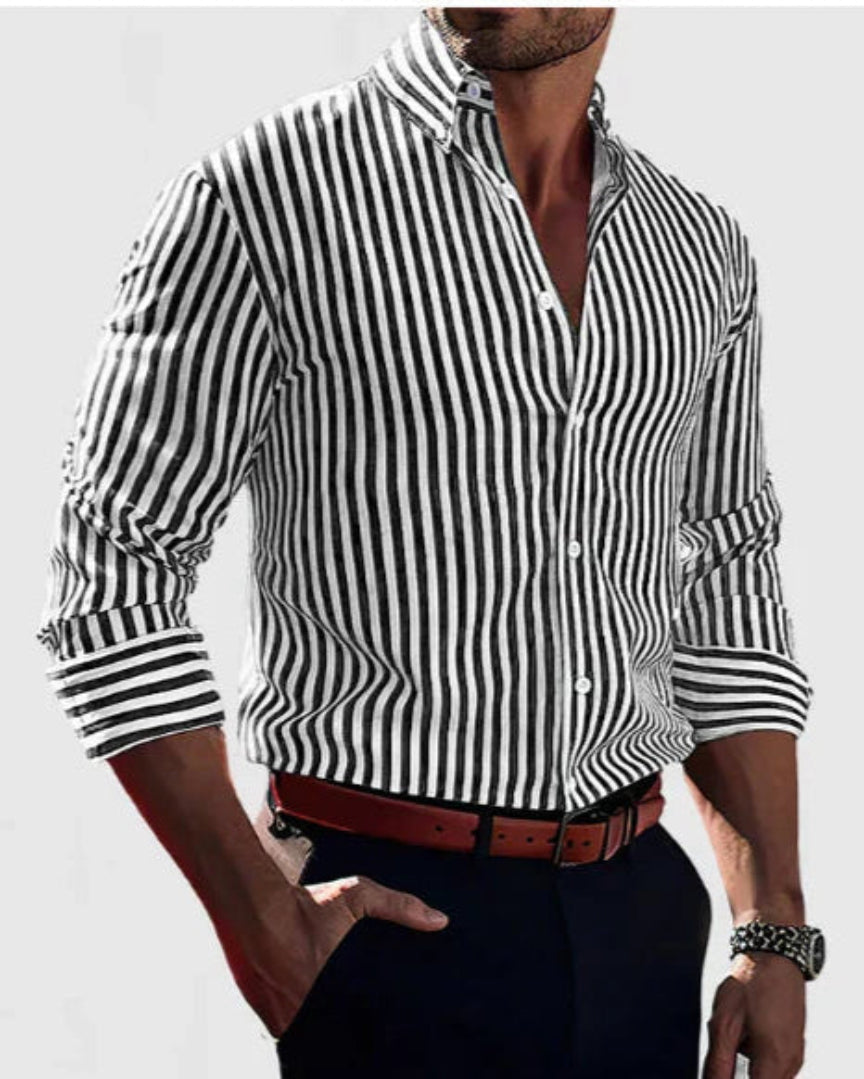 Gabriel | Chemise Pour Hommes Élégante à Rayures Bennet & Stone London