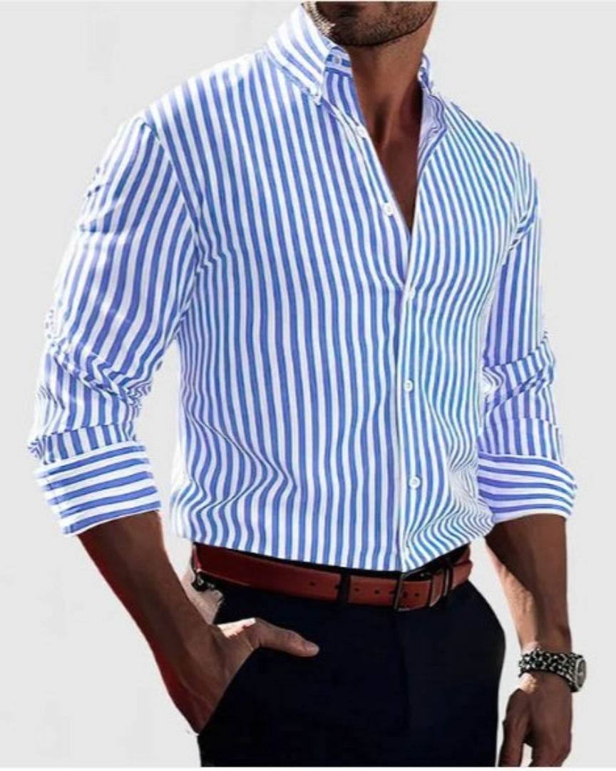 Gabriel | Chemise Pour Hommes Élégante à Rayures Bennet & Stone London
