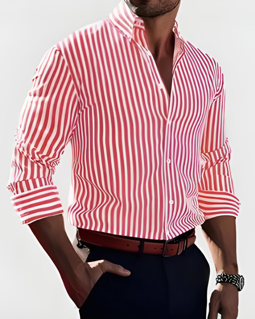 Gabriel | Chemise Pour Hommes Élégante à Rayures Bennet & Stone London
