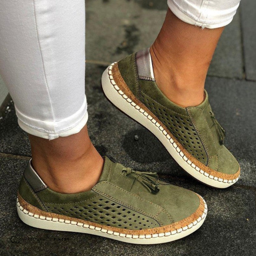 OLIVE | ORTHOPAEDIC SLIP-ONS Bennet & Stone London