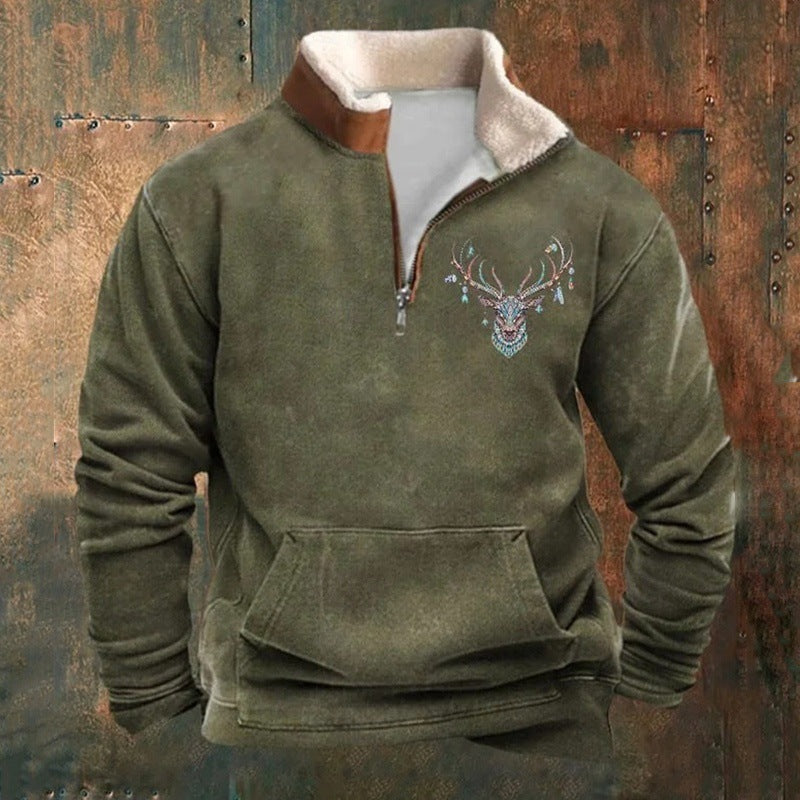 THOMAS | STAG PRINT JUMPER Bennet & Stone London