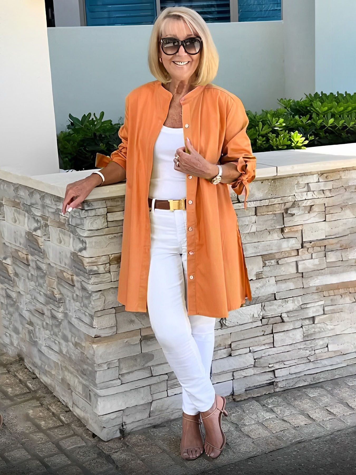 PRIMROSE | RELAXED FIT LONG-SLEEVE TUNIC BLOUSE Bennet & Stone London