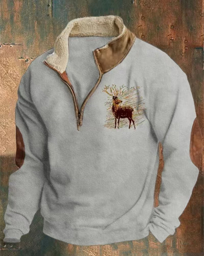THOMAS | STAG PRINT JUMPER Bennet & Stone London