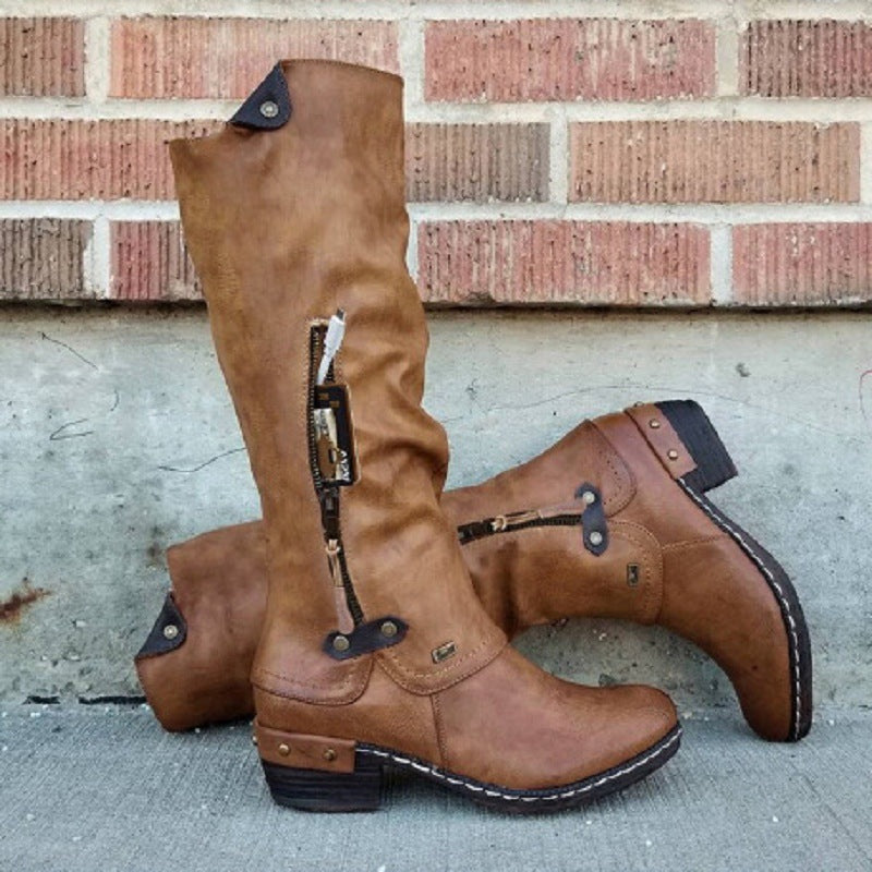 DEBORAH | VEGAN LEATHER POCKET BOOTS Bennet & Stone London