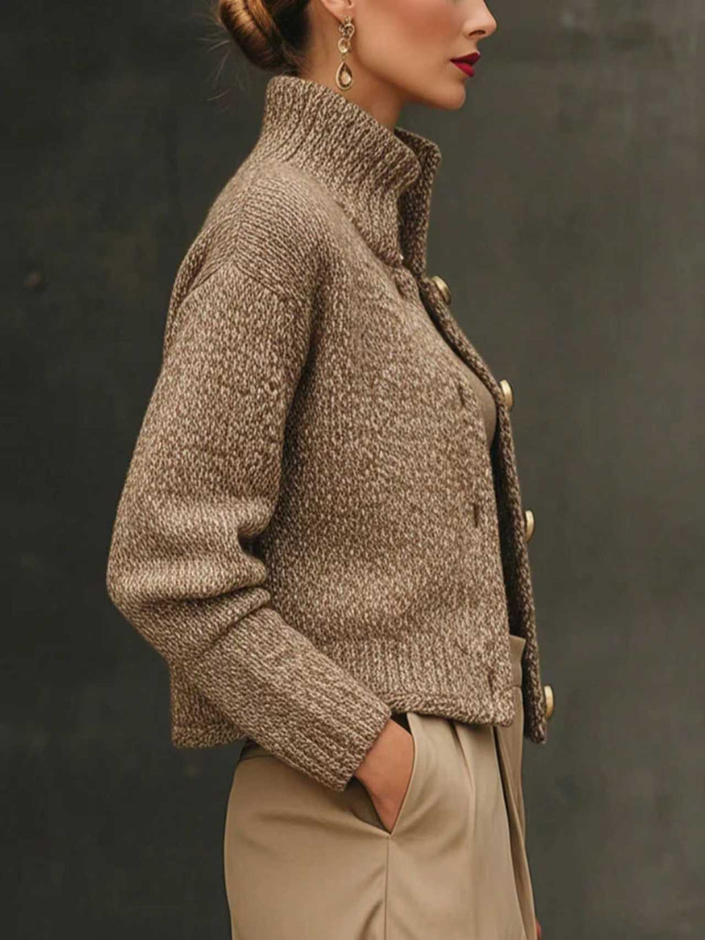 TABITHA | BUTTON-FRONT KNIT CARDIGAN Bennet & Stone London