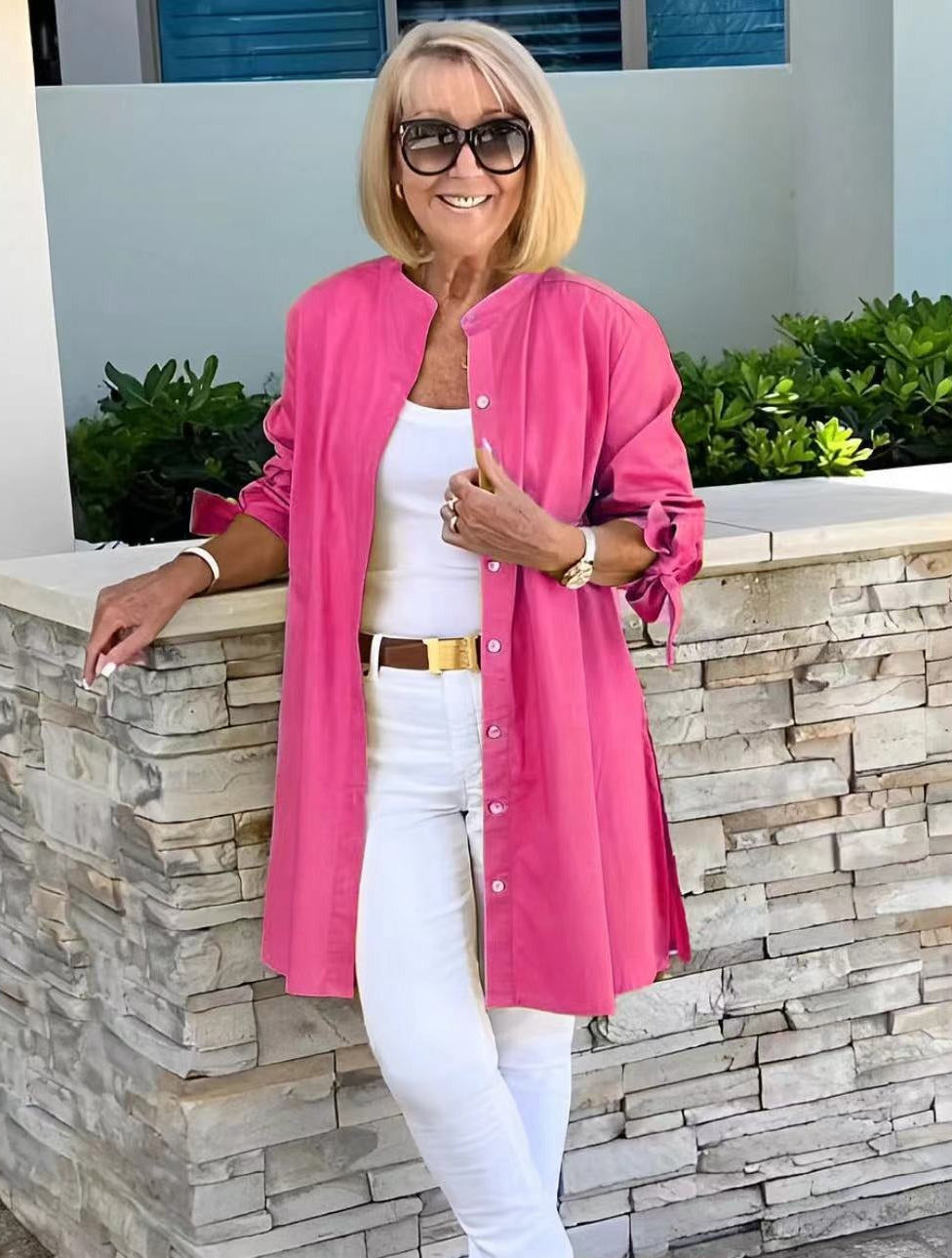 PRIMROSE | RELAXED FIT LONG-SLEEVE TUNIC BLOUSE Bennet & Stone London