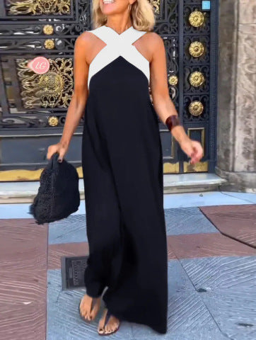 DELPHINE | DRESS WITH CROSSED CUT Bennet & Stone London