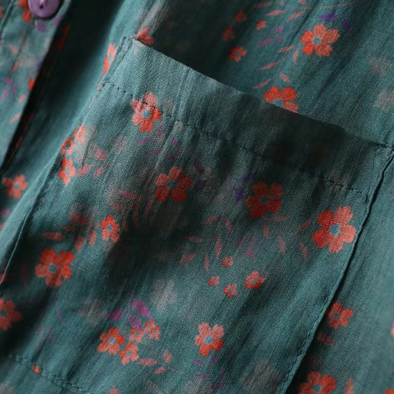 WINONA | FLORAL PRINT SHORT-SLEEVE BLOUSE Bennet & Stone London