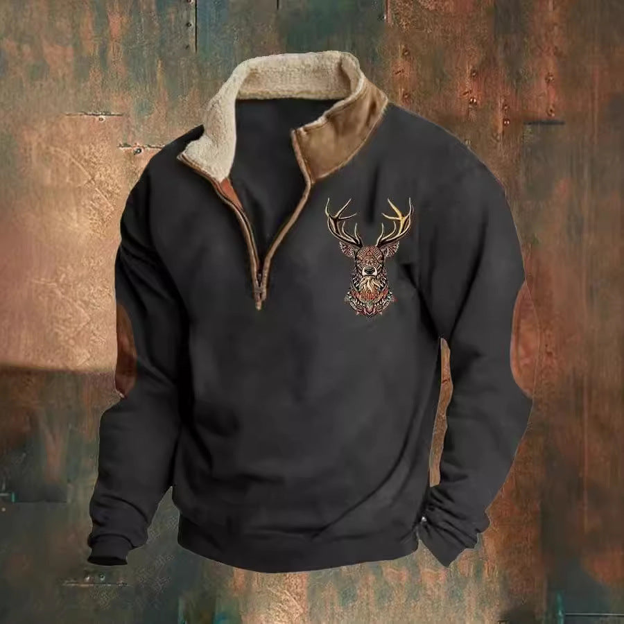 THOMAS | STAG PRINT JUMPER Bennet & Stone London