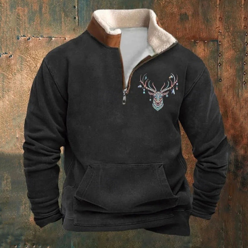 THOMAS | STAG PRINT JUMPER Bennet & Stone London