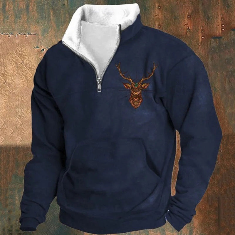 THOMAS | STAG PRINT JUMPER Bennet & Stone London