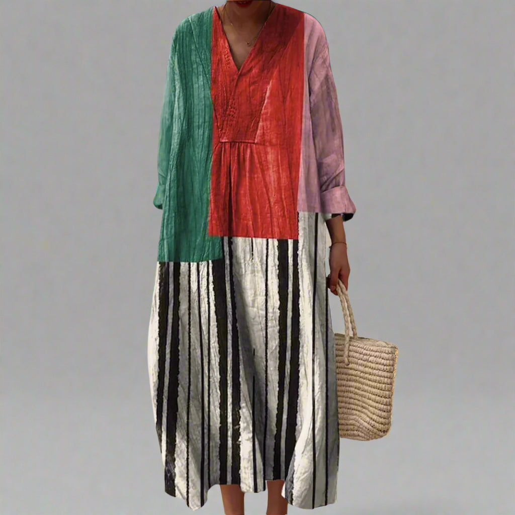 HARPER | ELEGANT GEOMETRIC DRESS Bennet & Stone London