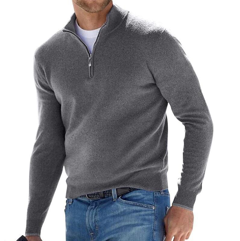 CALLUM | HALF-ZIP WINTER SWEATER Bennet & Stone London