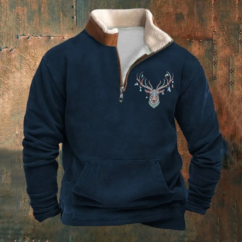 THOMAS | STAG PRINT JUMPER Bennet & Stone London