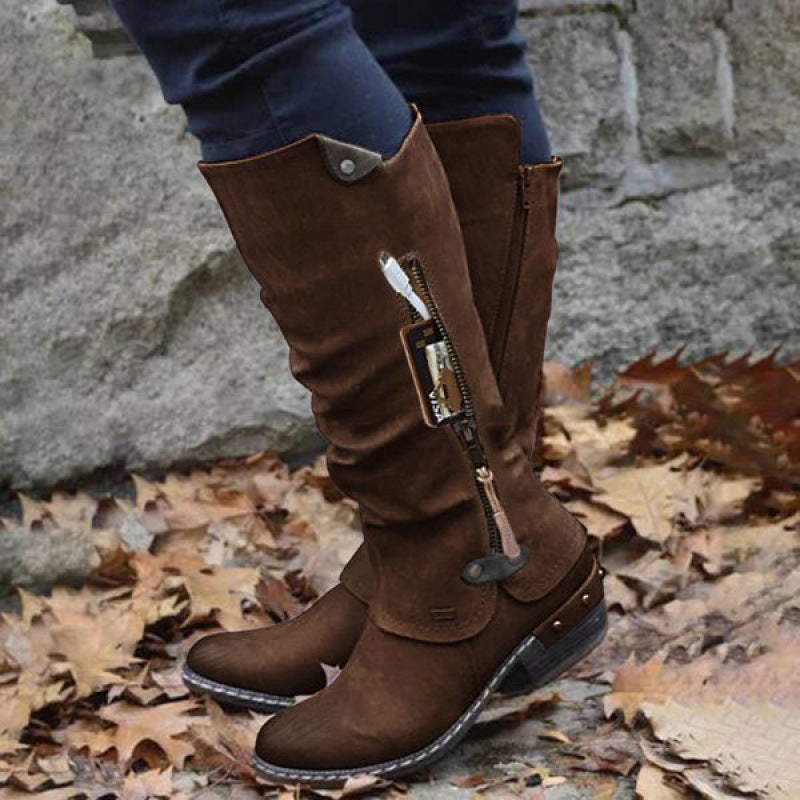 DEBORAH | VEGAN LEATHER POCKET BOOTS Bennet & Stone London
