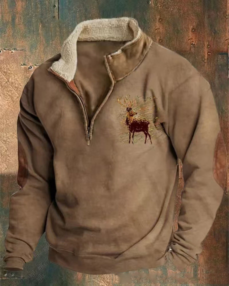 THOMAS | STAG PRINT JUMPER Bennet & Stone London