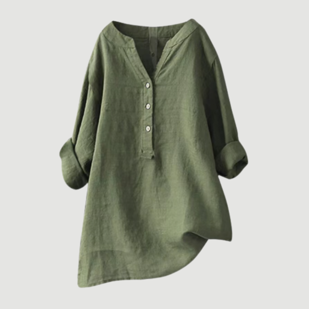 Freja™ – Luftiges und Bequemes Hemd mit Knöpfen Bennet & Stone London